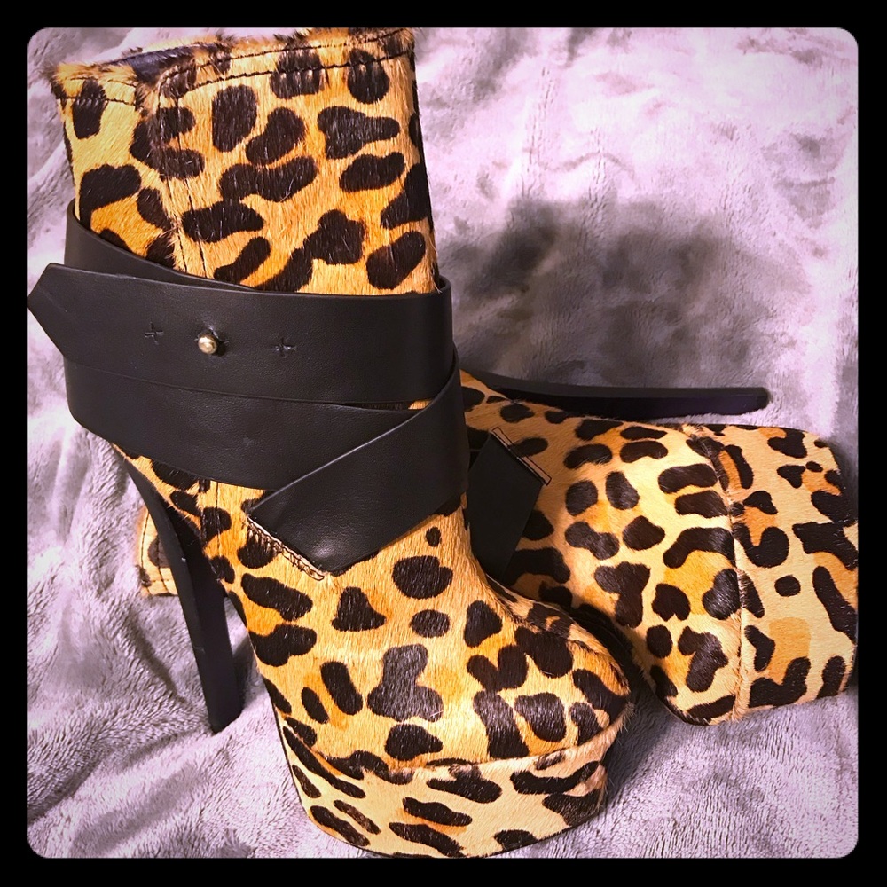London Trash Calf Hair Booties!